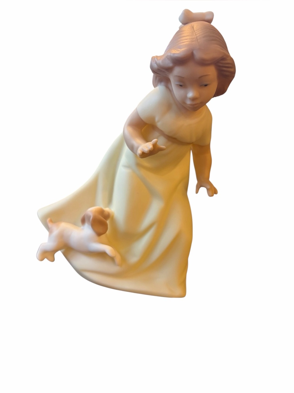 Vintage Lladro/Golden Memories Girl with Dog Figurine